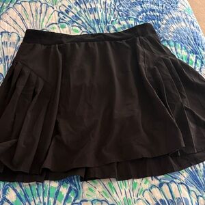SPANX Black Pleated Tennis Mini Skort Get Moving